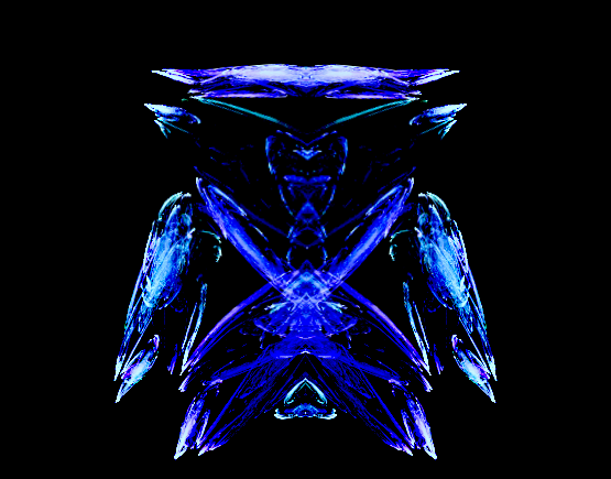 Apophysis fractal art flame called The Robot by V. Coskrey
