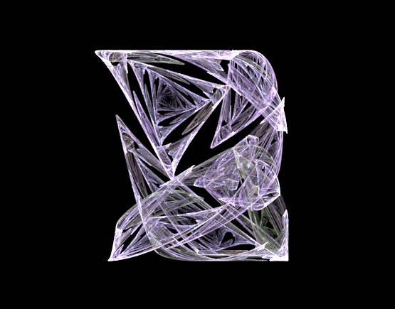 Apophysis fractal art flame White  Veil by V. Coskrey